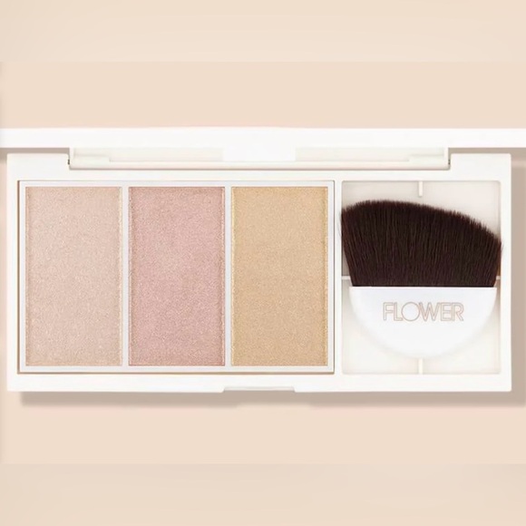 Flower Beauty Shimmer & Strobe Highlighting Palette in Soft Shimmery Shades NEW - Picture 2 of 5